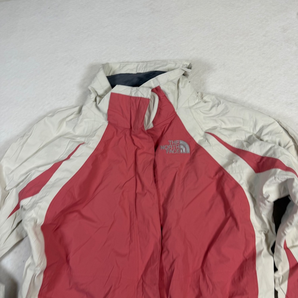 The North Face Girls HyVent Rain Jacket Pink‎ Cream Colorblock Size Large